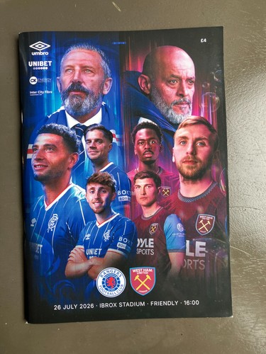 Rangers west ham united - rangers, v