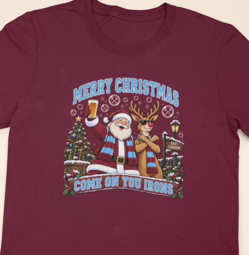 West ham fans christmas - west, santa