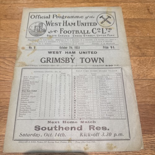 West ham grimsby town - v,