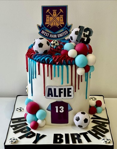 West ham cake topper - cake,