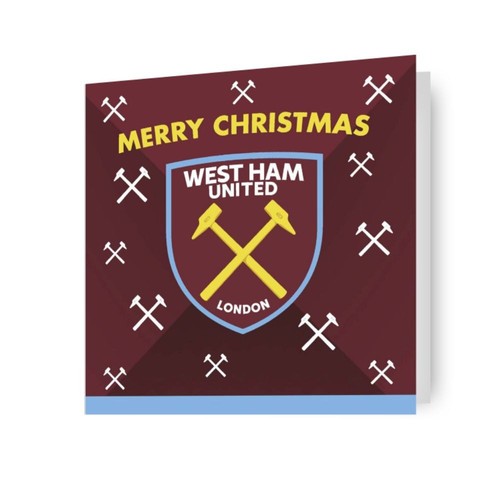 West ham christmas card - west,