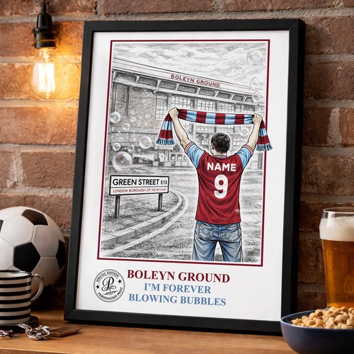 Personalised west ham - west, football