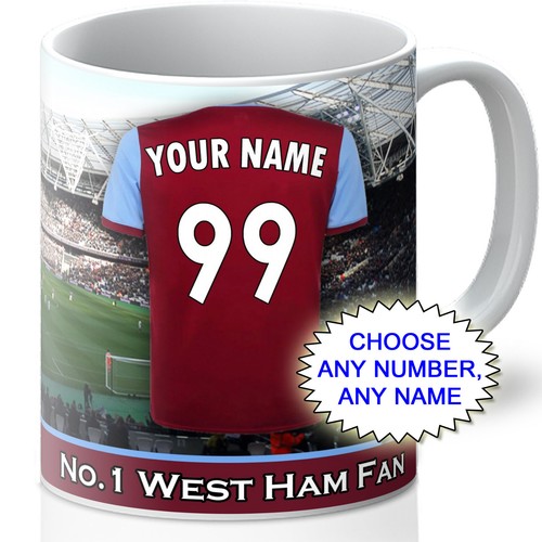 Personalised west ham mug - west,